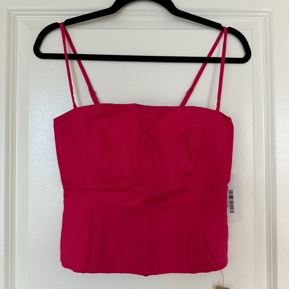 Reformation Overland Linen Top (Brand new, never worn, tags on)